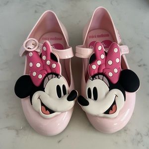 Mini Melissa Minnie Mouse shoes. Size 10
